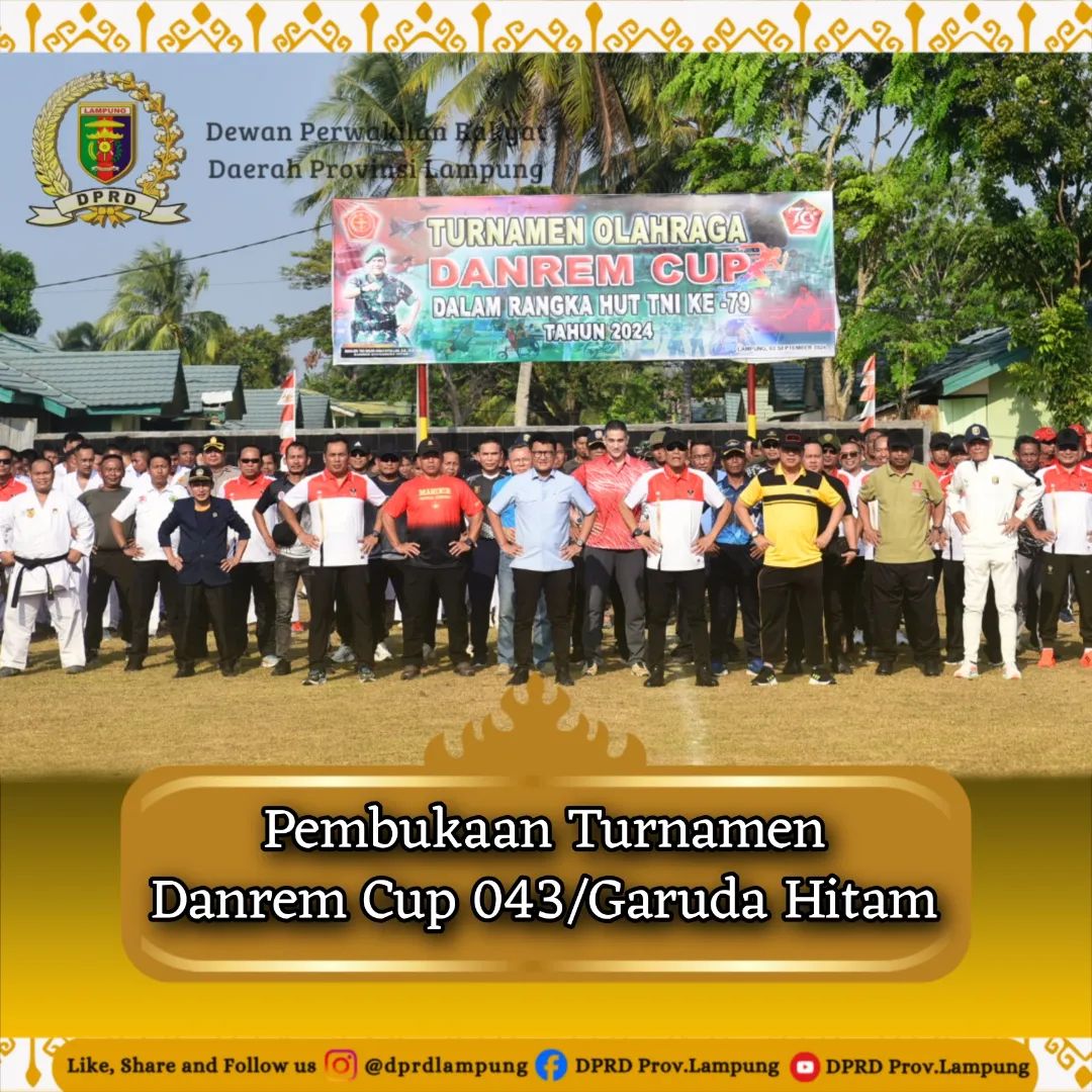 PEMBUKAAN TURNAMEN DANREM CUP 043/GARUDA HITAM