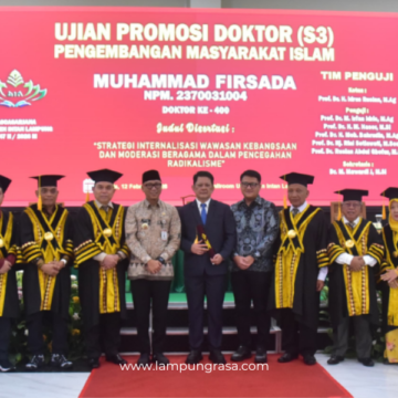 Ketua DPRD dan Gubernur Lampung Hadiri Promosi Doktor Muhammad Firsada di UIN Raden Intan