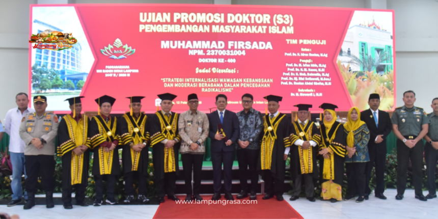 Ketua DPRD dan Gubernur Lampung Hadiri Promosi Doktor Muhammad Firsada di UIN Raden Intan