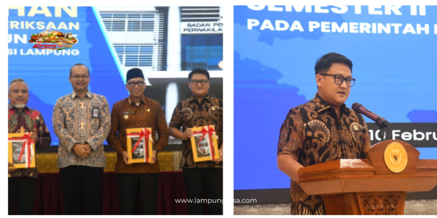 Ketua DPRD Provinsi Lampung Hadiri dan Berikan Sambutan pada Penyerahan LHP BPK RI
