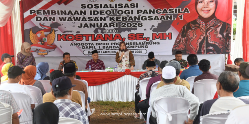 DPRD Provinsi Lampung Dapil I Bandar Lampung Gelar Sosialisasi Pembinaan Ideologi Pancasila.