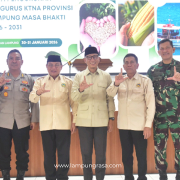 Ketua Komisi II DPRD Provinsi Lampung Hadiri Pengukuhan Pengurus KTNA Provinsi Lampung Masa Bhakti 2026–2031