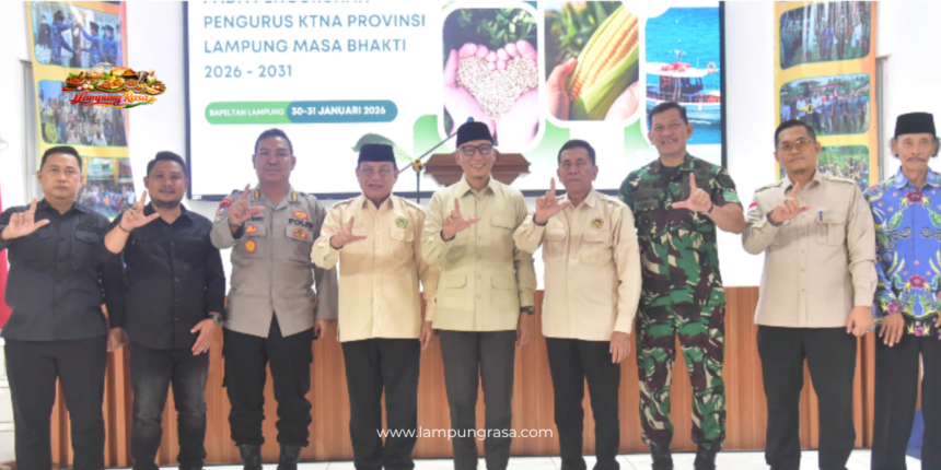 Ketua Komisi II DPRD Provinsi Lampung Hadiri Pengukuhan Pengurus KTNA Provinsi Lampung Masa Bhakti 2026–2031