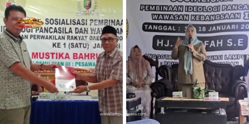 DPRD Provinsi Lampung Dapil III (Pringsewu, Pesawaran, Metro) Gelar Sosialisasi Pembinaan Ideologi PancasilaBandar Lampung — DPRD Provinsi Lampung melaksanakan kegiatan Sosialisasi Pembinaan Ideologi Pancasila pada 17–18 Januari 2026.