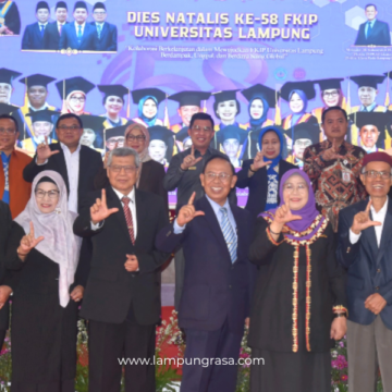 Ketua Komisi V DPRD Provinsi Lampung Hadiri Gelar Wicara Guru Besar FKIP Unila Dies Natalis ke-58