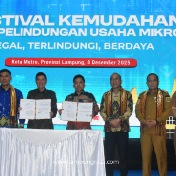 Ketua Komisi II DPRD Provinsi Lampung, H. Ahmad Basuki, menghadiri Festival Kemudahan dan Perlindungan Usaha Mikro