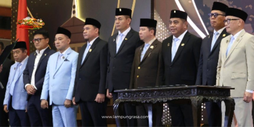 Ketua DPRD Provinsi Lampung Ahmad Giri Akbar menghadiri acara pengukuhan pengurus Asosiasi Dewan Perwakilan Rakyat Daerah Provinsi Seluruh Indonesia (ADPSI) dan Asosiasi Sekretaris DPRD Provinsi Seluruh Indonesia (ASDEPSI) periode 2025–2030